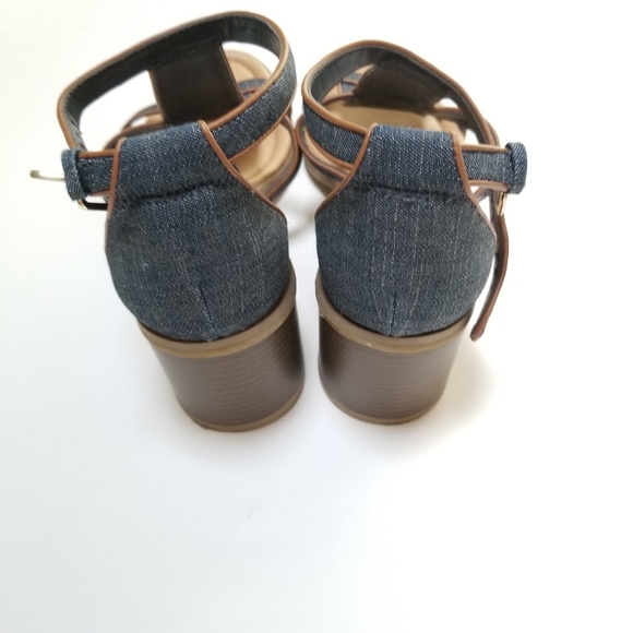 Dr Scholl's Denim Block Heel Strappy Sandal - Picture 4 of 6